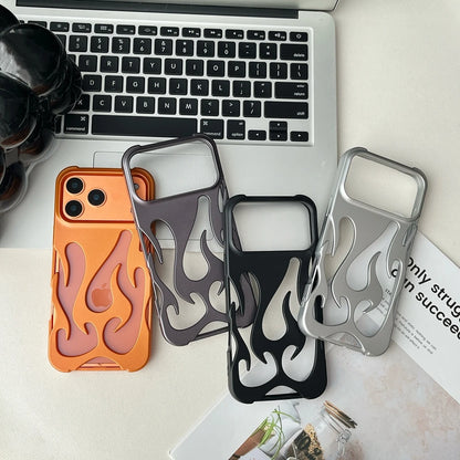 3D Flame Pattern Hollow Phone Case For iPhone Slim Shockproof Back Cover Fashion Soft TPU