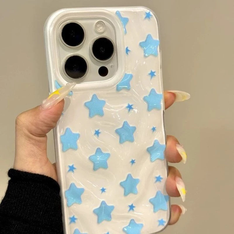 Couple Lovely Stars Case Compatible Phone Case