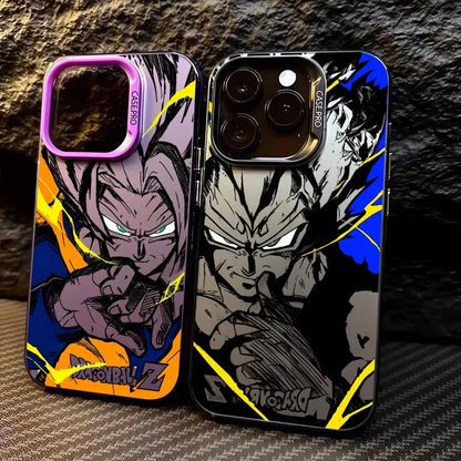 Japan Anime DBZ Cool Case For Apple iPhone Matte Lens Protect Plating Phone Cover