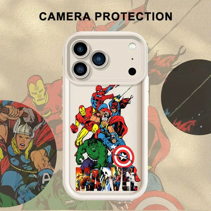 Case For iPhone Soft Shell Marvel Spider Man And Hulk