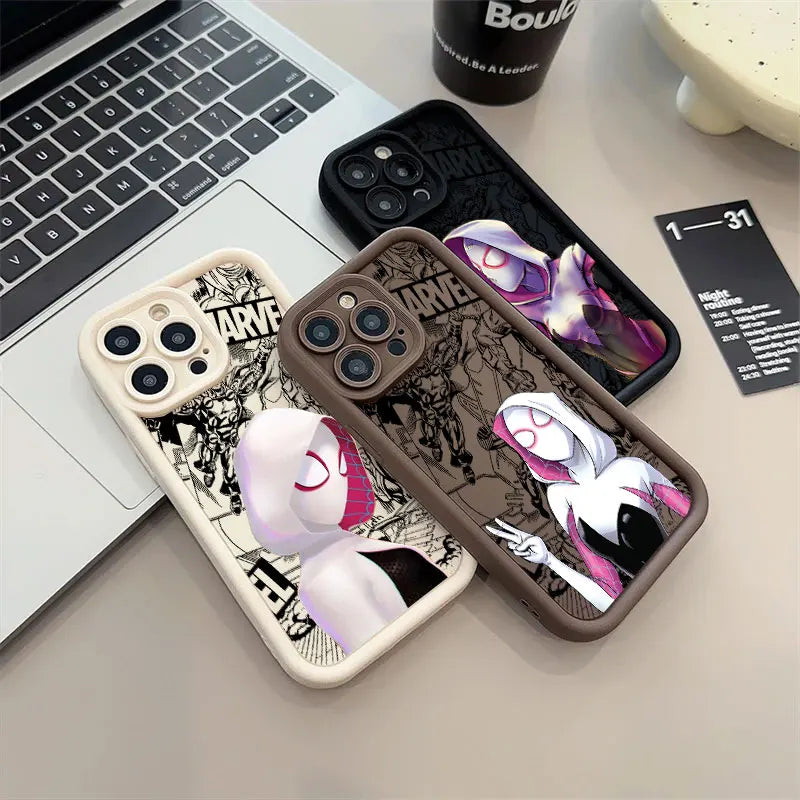 Spider Man Spider Gwen Marvel Case For Apple iPhone