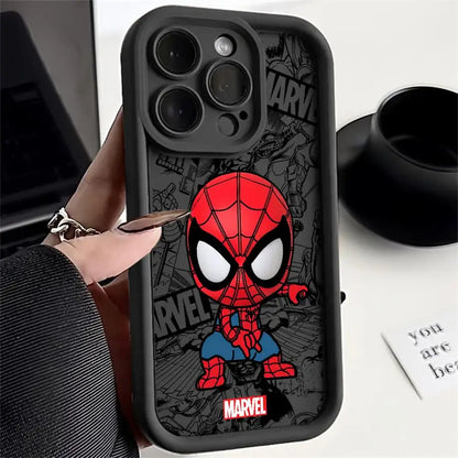 Soft Cover Phone Case For iPhone Marvels Groot Spiderman