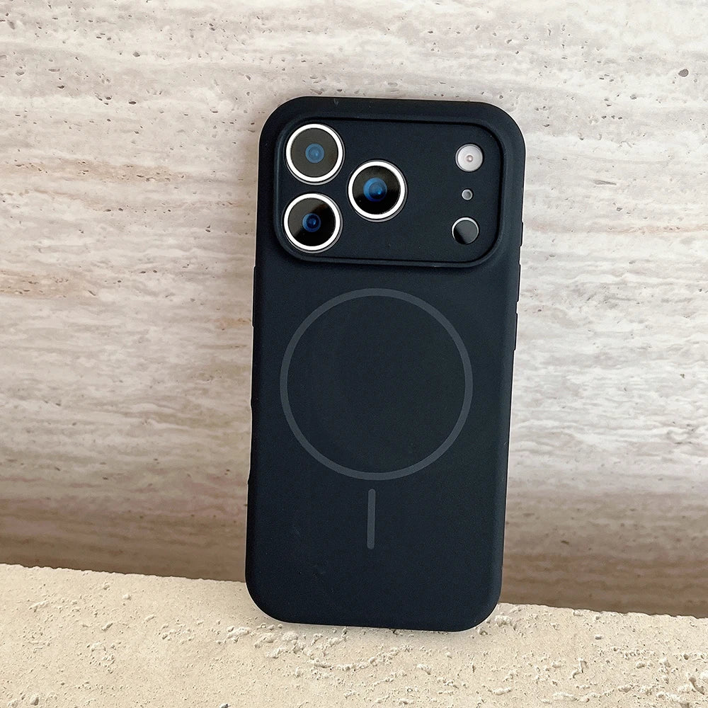 MagSafe Magnetic Silicone iPhone Case with Lens Protection