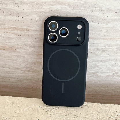 MagSafe Magnetic Silicone iPhone Case with Lens Protection