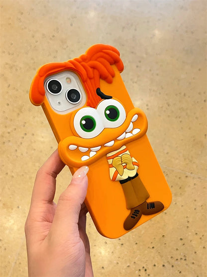 Cute 3D Cartoon Funny Animal Joy Soft Silicone Creative Phone Case