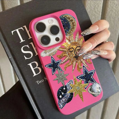 Luxury Lichee Space Mosaic iPhone Case