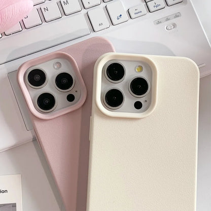 Leather Shockproof Soft TPU Phone Case For iPhone