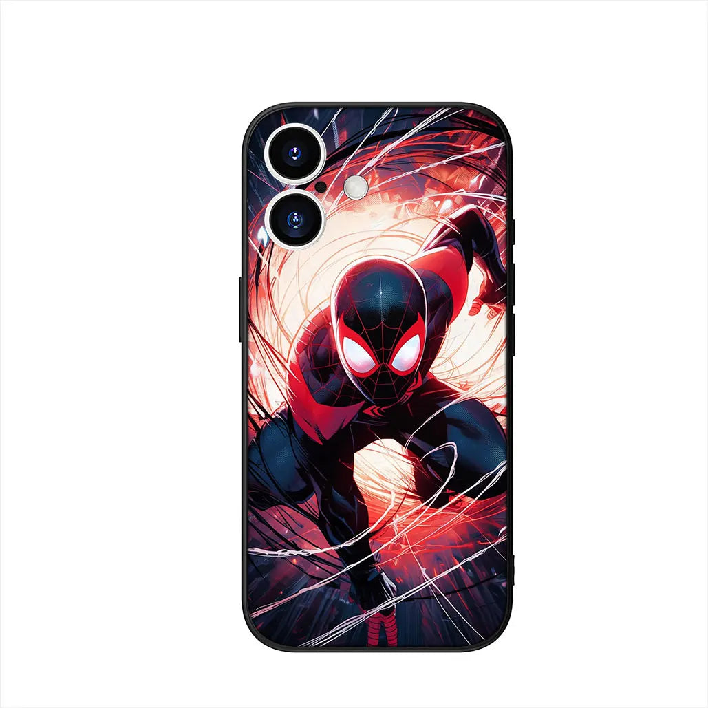 Sticker Marvel Spiderman Cover Phone Case For Apple iPhone