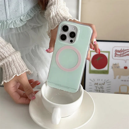 Simple Mint Green Magnetic Phone Case