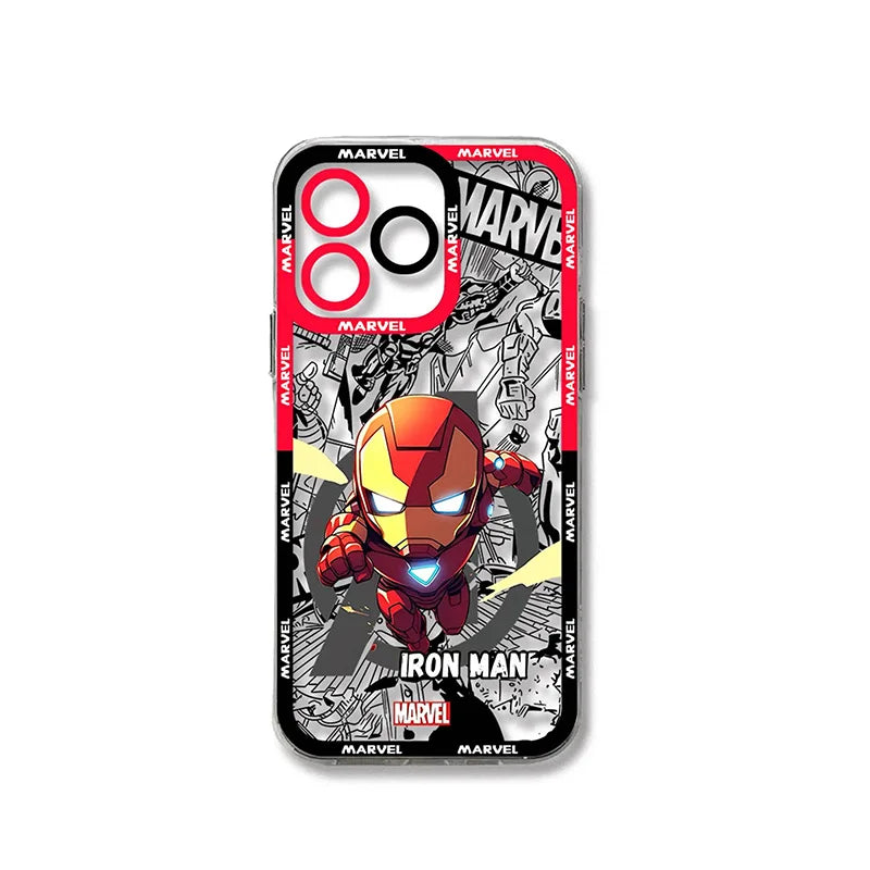Iron Man Spider Man Captain America Marvel Case For iPhone