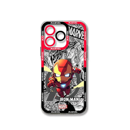 Iron Man Spider Man Captain America Marvel Case For iPhone