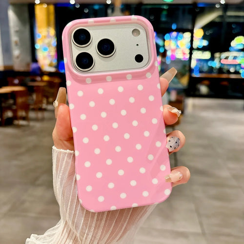 Korea Colorful Polka Dot Pattern Phone Case For iPhone Circular Wave Point Shockproof Bumper Cover