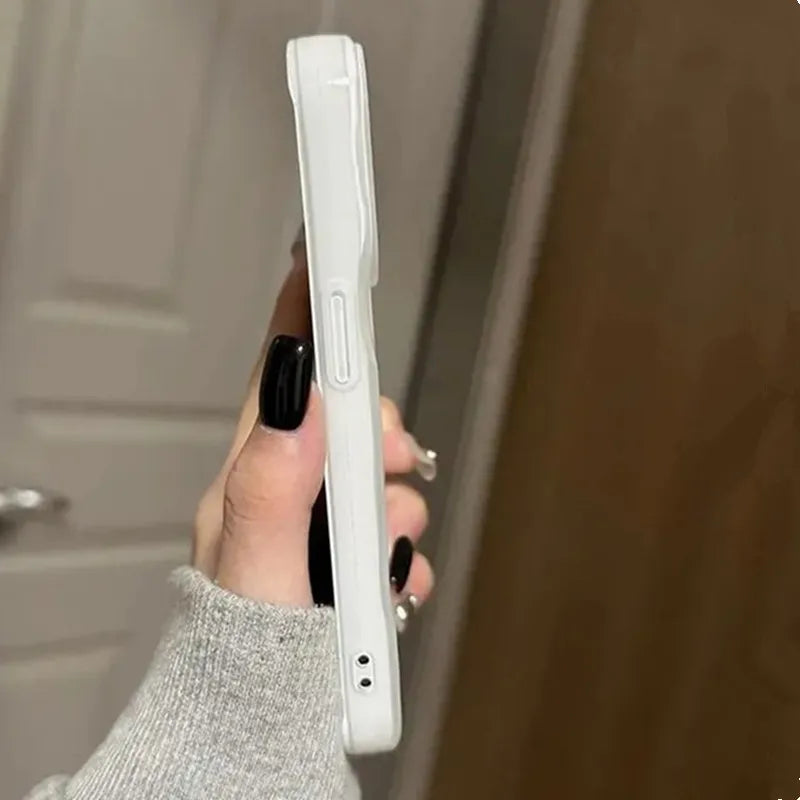 Red Bow Dots Folds Texture Phone Case