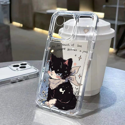 Cartoon Animal Cute Cat Phone Case For iPhone