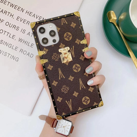Fashion Square Leather Phone Case