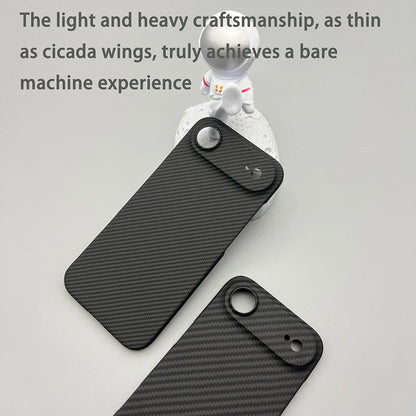 For iPhone Air Phone Case Kevlar Aramid Fiber Hard Shell Carbon