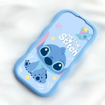 Soft Silicone Wave Stitch Protective iPhone Case