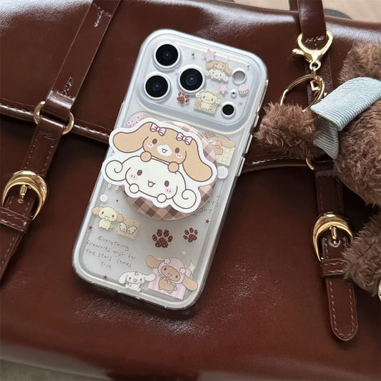 Kawaii Bunny Puppy Magnetic Phone Case For iPhone