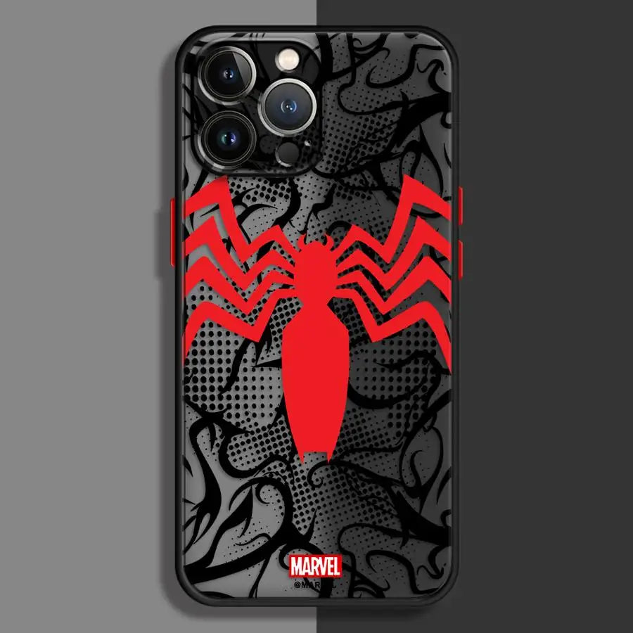Marvel Iron Man Spiderman Back Phone Cover Case For iPhone