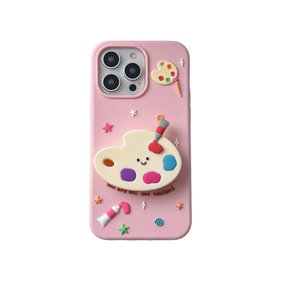 Cute Creative 3D Colorful Palette Phone Case