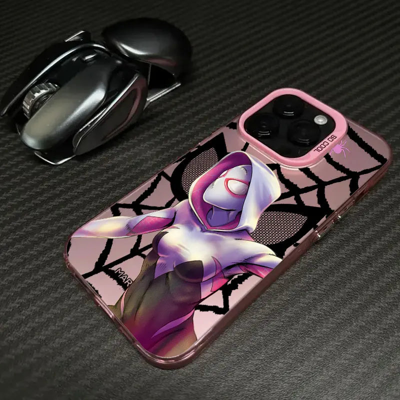 Spider Man Miles Morales Spider Gwen Marvel Phone Case For iPhone