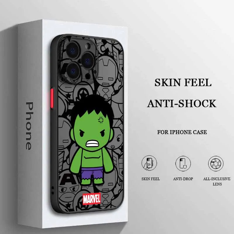 Superhero Spider Man For iPhone Frosted Translucent Soft Phone Case
