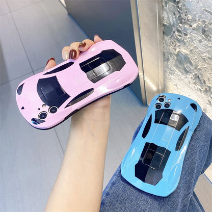 Armored Luxury Super Car Soft TPU Painted Shockproof Phone Case For IPhone