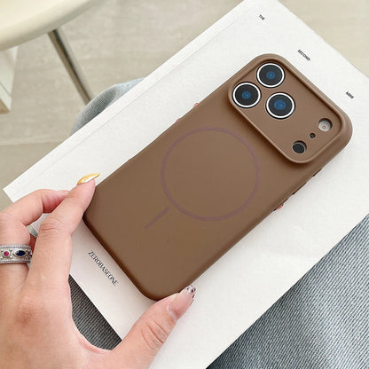 MagSafe Magnetic Silicone iPhone Case with Lens Protection