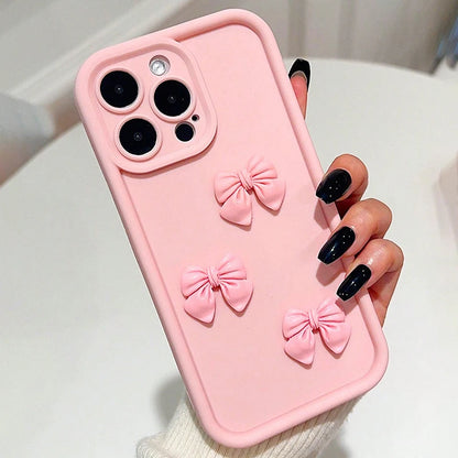 Cute 3D Bowknot Silicone Phone Case