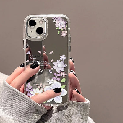 Love Heart Mirror Phone Case For iPhone