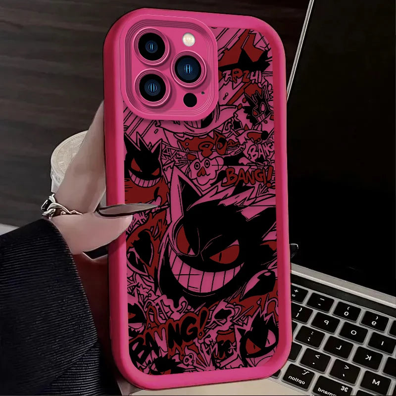 Pokemon Gengar Graffiti Phone Case For iPhone