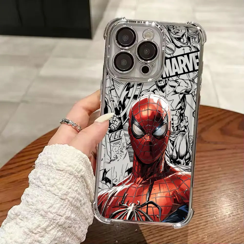 Iron Spider Man Captain America Luxury Case For iPhone