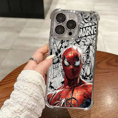 Iron Spider Man Captain America Luxury Case For iPhone