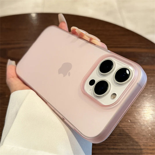 Soft Matte Candy Transparent Phone Case For iPhone Shockproof Silicone Bumper Cover