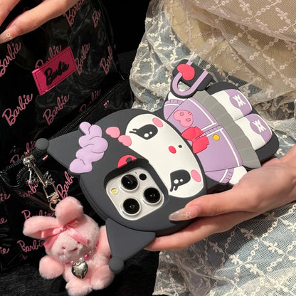 Handbag Kuromi For iPhone Silicone Soft Cover Case