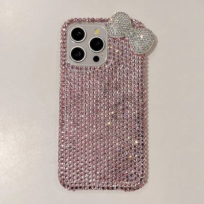 3D Glitter Bowknot Diamond Crystal Phone Case For iPhone Shockproof Bling Cover Case