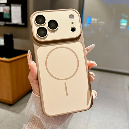 Shockproof Frosted Contrast Color Magnetic Case For iPhone