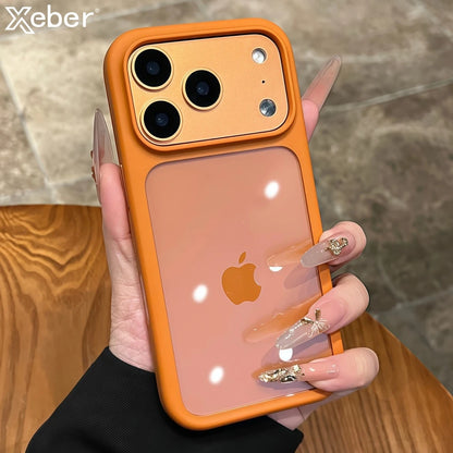 Intelligent Camera Touch Button Crystal Clear Phone Case For iPhone