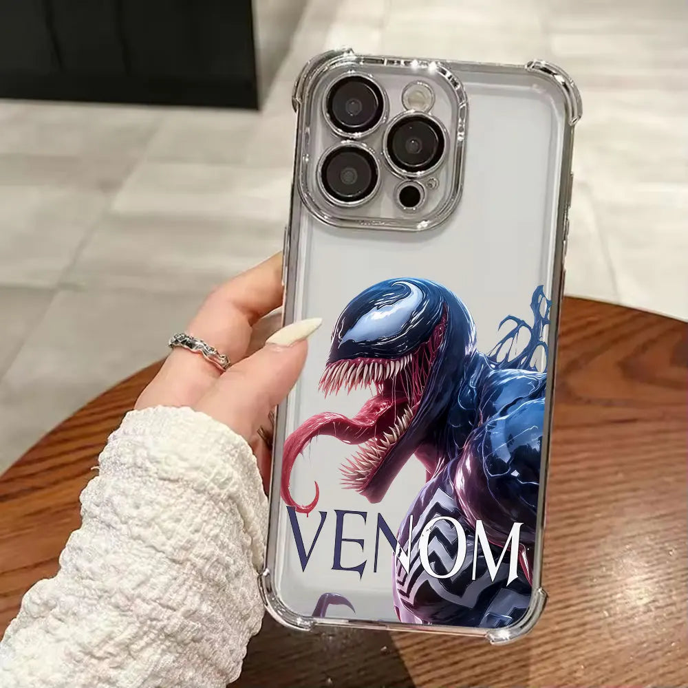 Venom Art Marvel Luxury Shockproof Case For iPhone