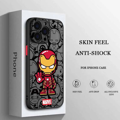 Superhero Spider Man For iPhone Frosted Translucent Soft Phone Case