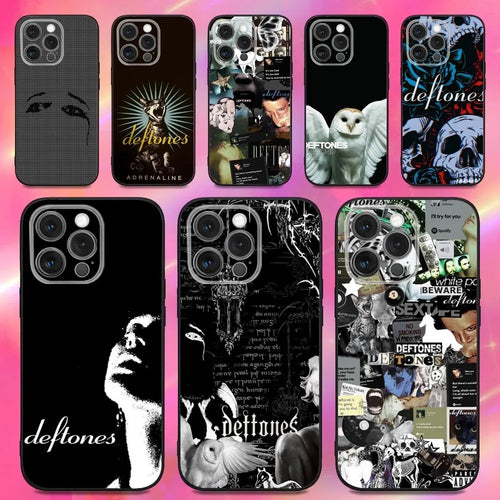 Rock Band Deftones Phone Case For iPhone Soft Silicone Black Case
