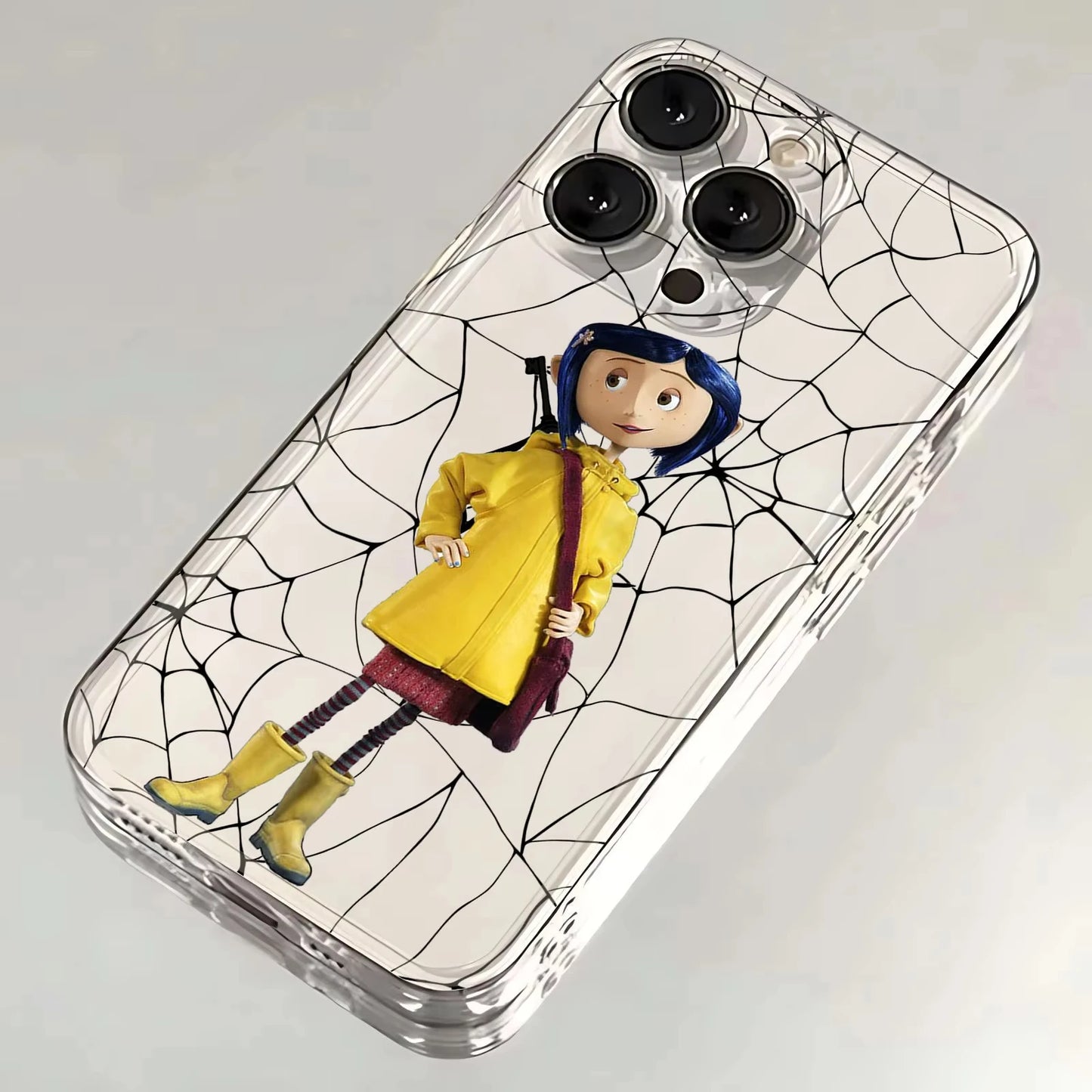 Coraline Soft Clear Phone Case For iPhone