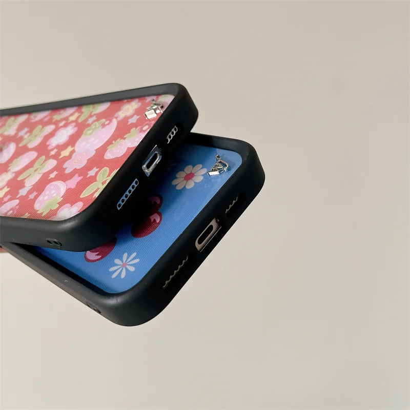 Wildflower Fruit Tart Turri Cherry Phone Case For iPhone Bugs Berries Cover