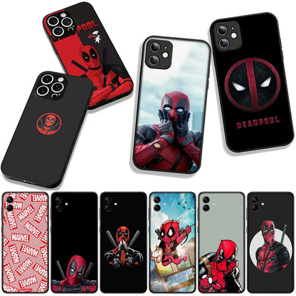 Marvel Superhero Deadpool Cover Phone Case For Apple iPhone