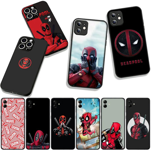Marvel Superhero Deadpool Cover Phone Case For Apple iPhone