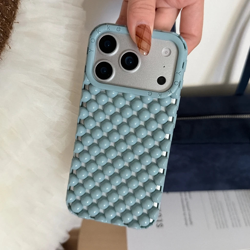 Pearl Bead Hollow Shockproof iPhone Case