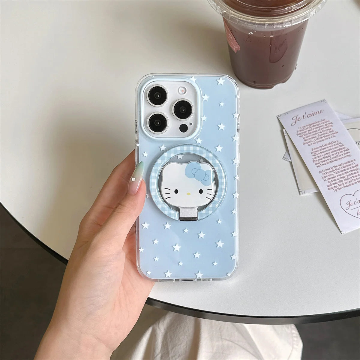 Korean Cute Star Magnetic Phone Case For iPhone