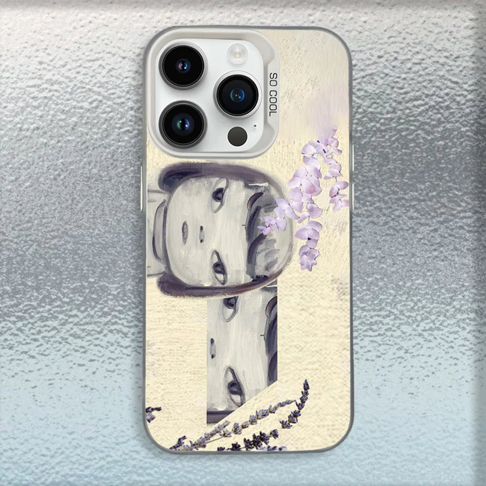 Cute Yoshitomo Nara Phone Case For iPhone – Matte Shockproof Cover