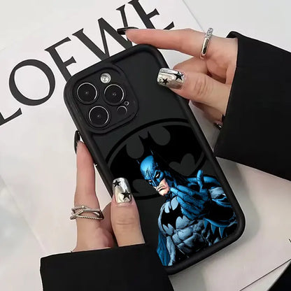 Bat Supers Man Marvel Silicone Case For Apple iPhone