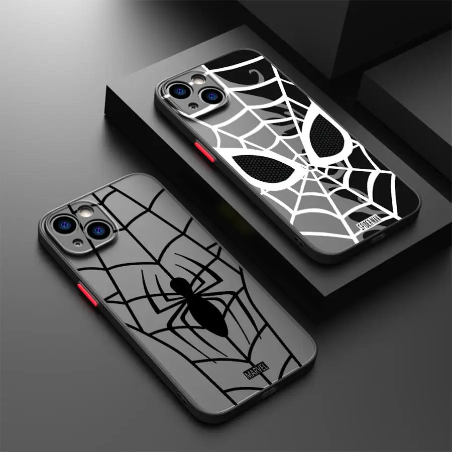Marvel Hero Spider Man Funda Back Phone Cover Case For iPhone